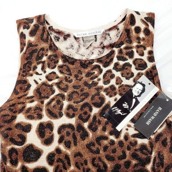NY Gaurd Animal Sleeveless Blouse Small NWT - Picture 5 of 5